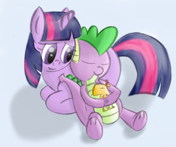 Size: 1448x1204 | Tagged: safe, artist:shark7996, peewee, spike, twilight sparkle, g4