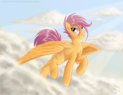 Size: 1202x923 | Tagged: safe, artist:pooryorick, scootaloo, pony, g4, female, older, solo