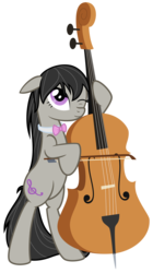 Size: 2106x3750 | Tagged: safe, artist:nianara, octavia melody, earth pony, pony, g4, bipedal, cello, female, high res, mare, musical instrument, simple background, solo, transparent background, vector, wet mane, wet mane octavia