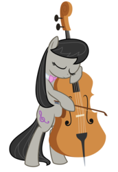 Size: 2288x3333 | Tagged: safe, artist:nianara, octavia melody, earth pony, pony, g4, bipedal, bow (instrument), cello, eyes closed, female, high res, mare, musical instrument, simple background, solo, transparent background, vector