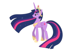 Size: 3333x2500 | Tagged: safe, artist:nianara, twilight sparkle, alicorn, pony, g4, big crown thingy, female, high res, hilarious in hindsight, hoof shoes, jewelry, mare, peytral, regalia, simple background, solo, transparent background, twilight sparkle (alicorn), ultimate twilight
