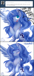 Size: 1010x2235 | Tagged: dead source, safe, artist:xcopyen002, princess luna, alicorn, pony, g4, female, one eye closed, tumblr, wink