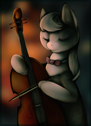 Size: 800x1108 | Tagged: safe, artist:toshf, artist:wildwolftoshi, octavia melody, earth pony, pony, g4, cello, female, musical instrument, solo