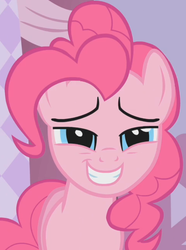 Size: 544x732 | Tagged: safe, screencap, pinkie pie, g4, eyebrows, smiling