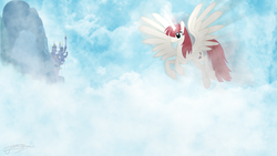 Size: 1920x1080 | Tagged: safe, artist:jamey4, oc, oc only, oc:fausticorn, pony, lauren faust, solo, wallpaper