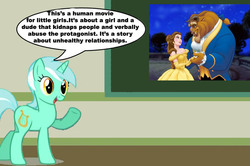 Size: 887x588 | Tagged: safe, lyra heartstrings, human, g4, beauty and the beast, chalkboard, human studies101 with lyra, meme