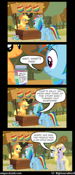 Size: 1600x3690 | Tagged: safe, artist:nightmaremoons, applejack, derpy hooves, dinky hooves, rainbow dash, pegasus, pony, ask pun, g4, comic, dinky riding derpy, female, implied windy whistles, mare, mother and child, mother and daughter, ponies riding ponies, riding, scrunchy face, tumblr, zap apple jam