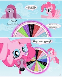 Size: 1280x1586 | Tagged: safe, artist:lightf4lls, pinkie pie, pegasus, pony, g4, comic, duality, pegasus pinkie pie, pinkamena diane pie, race swap, wheel of fortune