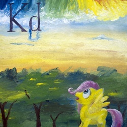 Size: 1500x1500 | Tagged: safe, artist:tridgeon, fluttershy, g4, elements of harmony, oil painting, traditional art