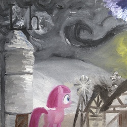 Size: 1500x1500 | Tagged: safe, artist:tridgeon, pinkie pie, g4, elements of harmony, oil painting, traditional art