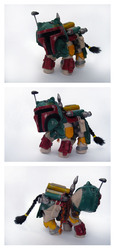 Size: 1630x3533 | Tagged: safe, boba fett, customized toy, irl, photo, star wars, toy