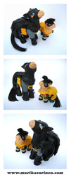 Size: 1559x3870 | Tagged: safe, batman, customized toy, irl, photo, robin, toy