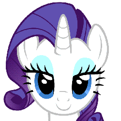 Size: 600x600 | Tagged: safe, artist:blackgryph0n, part of a set, rarity, pony, g4, animated, cute, dancing, female, headbob, raribetes, simple background, solo, transparent background