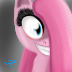 Size: 1280x1287 | Tagged: safe, artist:icebreak23, pinkie pie, earth pony, pony, g4, pinkamena diane pie, solo