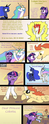 Size: 550x1371 | Tagged: safe, artist:haretrinity, princess celestia, princess luna, twilight sparkle, oc, alicorn, pony, g4, alicorn oc, comic, horn, wings