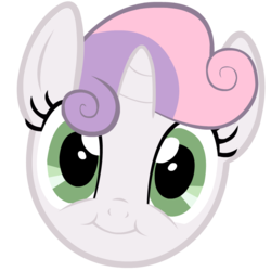 Size: 800x800 | Tagged: safe, artist:blanishna, sweetie belle, g4, cute, cute face, diasweetes, faic, simple background, transparent background