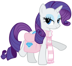 Size: 4000x3624 | Tagged: safe, artist:shelltoon, rarity, pony, unicorn, g4, clothes, female, high res, scarf, simple background, solo, transparent background