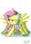 Size: 1627x2329 | Tagged: safe, artist:patoriotto, fluttershy, g4, angry, clothes, dress, flutterrage, gala dress, traditional art