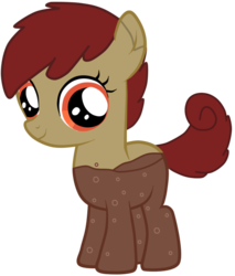 Size: 597x700 | Tagged: safe, oc, oc only, oc:coke pony, food pony, original species, female, filly, foal, solo