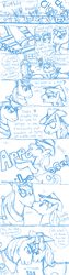 Size: 400x1600 | Tagged: safe, artist:papercell, braeburn, full steam, promontory, g4, braemontory, comic, gay, male, shipping