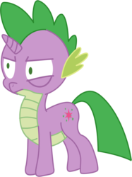 Size: 640x854 | Tagged: safe, spike, twilight sparkle, pony, unicorn, g4, colt, male, ponified, ponified spike, simple background, solo, species swap, stallion, transparent background