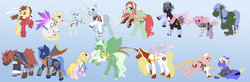 Size: 900x295 | Tagged: safe, artist:yearofthekitty, colette brunel, emil castagnier, genis sage, kratos aurion, lloyd irving, marta lualdi, martel yggdrasil, mithos yggdrasill, ponified, presea combatir, raine sage, regal bryant, sheena fujibayashi, tales of series, tales of symphonia, yuan ka-fai, zelos wilder