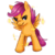 Size: 500x500 | Tagged: safe, artist:shironiki, scootaloo, pegasus, pony, g4, female, filly, foal, simple background, solo, transparent background