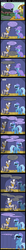 Size: 1232x11984 | Tagged: safe, artist:evil-dec0y, trixie, zecora, pony, unicorn, zebra, comic:trixie vs., g4, cape, clothes, comic, contest, female, hat, mare, microphone, ponyville, rap, rapper, stage, sunglasses, swag, trixie's cape, trixie's hat