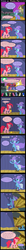 Size: 1231x11980 | Tagged: safe, artist:evil-dec0y, pinkie pie, trixie, earth pony, pony, unicorn, comic:trixie vs., g4, cape, clothes, comic, contest, falling, female, hat, juggling, mare, rubber chicken, stage, trixie's cape, trixie's hat, unicycle