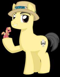 Size: 373x480 | Tagged: safe, artist:kaizenwerx, big macintosh, earth pony, pony, g4, male, new lunar radio, peter new, stallion