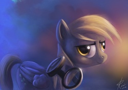 Size: 1240x874 | Tagged: safe, artist:grissaecrim, derpy hooves, pegasus, pony, g4, female, goggles, mare, solo