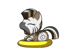Size: 1350x1050 | Tagged: safe, artist:kloudmutt, zecora, zebra, g4, cute, filly, foal, yawn, zecorable
