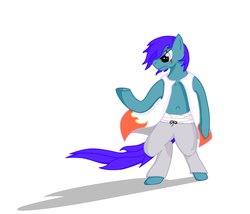 Size: 2113x1809 | Tagged: safe, artist:tyrellus, oc, oc only, pony, bipedal, clothes, solo