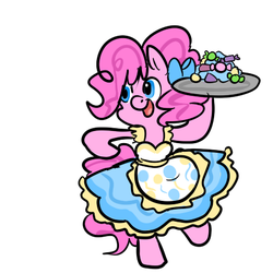 Size: 450x450 | Tagged: safe, artist:mt, pinkie pie, g4, clothes, maid, sweets