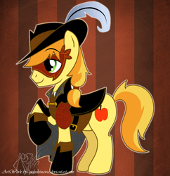 Size: 880x910 | Tagged: safe, artist:yokokinawa, braeburn, earth pony, pony, g4, clothes, costume, male, solo, stallion