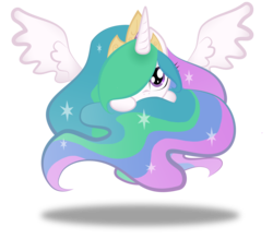 Size: 4724x4134 | Tagged: safe, artist:zackira, part of a set, princess celestia, pony, g4, absurd resolution, cute, cutelestia, female, hair over one eye, mare, simple background, solo, sphere ponies, transparent background