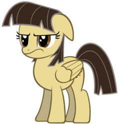 Size: 3008x3153 | Tagged: safe, artist:shho13, wild fire, pegasus, pony, g4, female, floppy ears, folded wings, high res, mare, sibsy, simple background, solo, transparent background, vector, wild fire is not amused, wings