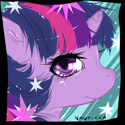 Size: 1000x1000 | Tagged: safe, artist:nauticca, twilight sparkle, pony, g4, female, looking at you, mare, solo