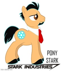 Size: 515x600 | Tagged: safe, earth pony, pony, beard, facial hair, iron man, male, necktie, ponified, simple background, solo, stallion, tony stark, white background