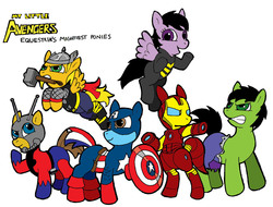 Size: 1361x1033 | Tagged: safe, avengers, captain america, iron man, the incredible hulk, thor