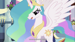 Size: 1366x768 | Tagged: safe, screencap, princess celestia, alicorn, pony, g4, female, mare, youtube caption, youtube link