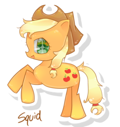 Size: 900x955 | Tagged: safe, artist:squidpox, applejack, pony, g4, female, rearing, solo