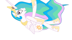 Size: 1366x768 | Tagged: safe, artist:daydreamsyndrom, princess celestia, alicorn, pony, two best sisters play, g4, cute, cutelestia, female, mare, sillestia, silly, simple background, solo, transparent background