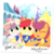 Size: 2000x2000 | Tagged: safe, artist:equestria-prevails, apple bloom, scootaloo, sweetie belle, earth pony, pegasus, pony, unicorn, g4, adorabloom, applejack's hat, clothes, cowboy hat, cute, cutealoo, cutie mark crusaders, diasweetes, female, filly, foal, handkerchief, happy, hat, high res, hug, one eye closed, photo, polaroid, scarf, wink, wish you were here
