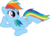 Size: 8315x6000 | Tagged: safe, artist:derpwave, artist:timmy-fooba, rainbow dash, pegasus, pony, g4, .ai available, .psd available, absurd resolution, female, mare, simple background, transparent background, vector