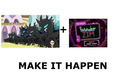 Size: 1337x796 | Tagged: safe, changeling, g4, exploitable meme, invader zim, make it happen, meta