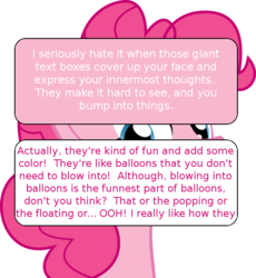 Size: 553x600 | Tagged: safe, pinkie pie, g4, fourth wall, meta, pony confession