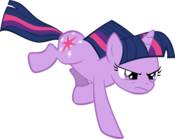 Size: 2145x1697 | Tagged: safe, artist:nicktoonhero, twilight sparkle, pony, unicorn, g4, angry, charge, female, mare, running, simple background, solo, transparent background, unicorn twilight, vector