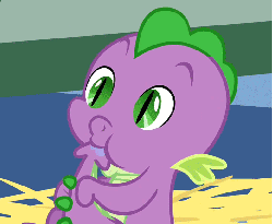 Size: 792x651 | Tagged: safe, screencap, spike, dragon, g4, the cutie mark chronicles, animated, baby, baby spike, cropped, cute, loop, male, newborn, solo, spikabetes, tail sucking