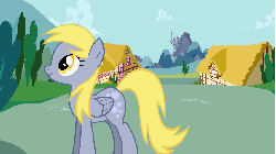 Size: 853x480 | Tagged: dead source, safe, artist:jan, derpy hooves, photo finish, earth pony, pegasus, pony, picture perfect pony, g4, animated, duo, female, gif, mare, scrunchy face